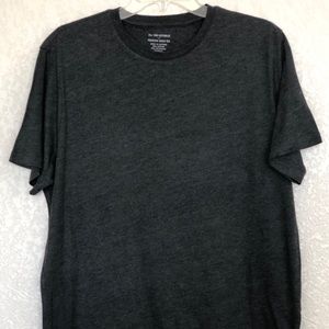 Banana Republic Men's Premium Wash Short Sleeve Crew Neck T-Shirt Gray Size L